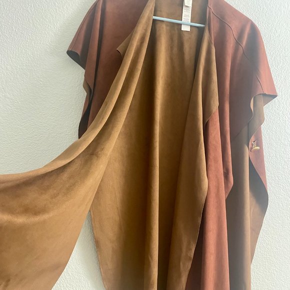 Chicos Faux Seude Cardigan OS - Picture 3 of 12